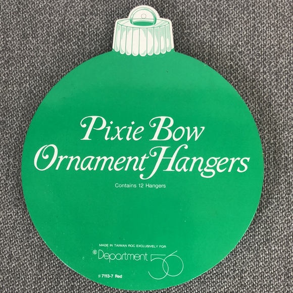 Set of 15 Department 56 Pixie Bow Ornament Hangers - Picture 2 of 4